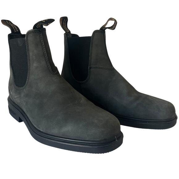 Blundstone 1308 Rustic Black Grey Chelsea Boots – AU 7 / US Men’s 8 / Women’s 10 - Picture 1 of 14